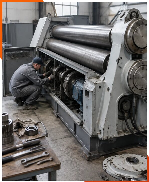 Ремонт трехвалковых вальцов в Нижнеудинске